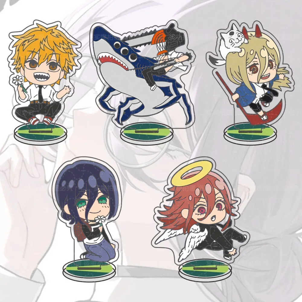 

Anime Chainsaw Man Acrylic Standing Figure Model Makima Power Aki Angel Reze Denji Desktop Bookshelf Decoration 15cm Fan Gifts