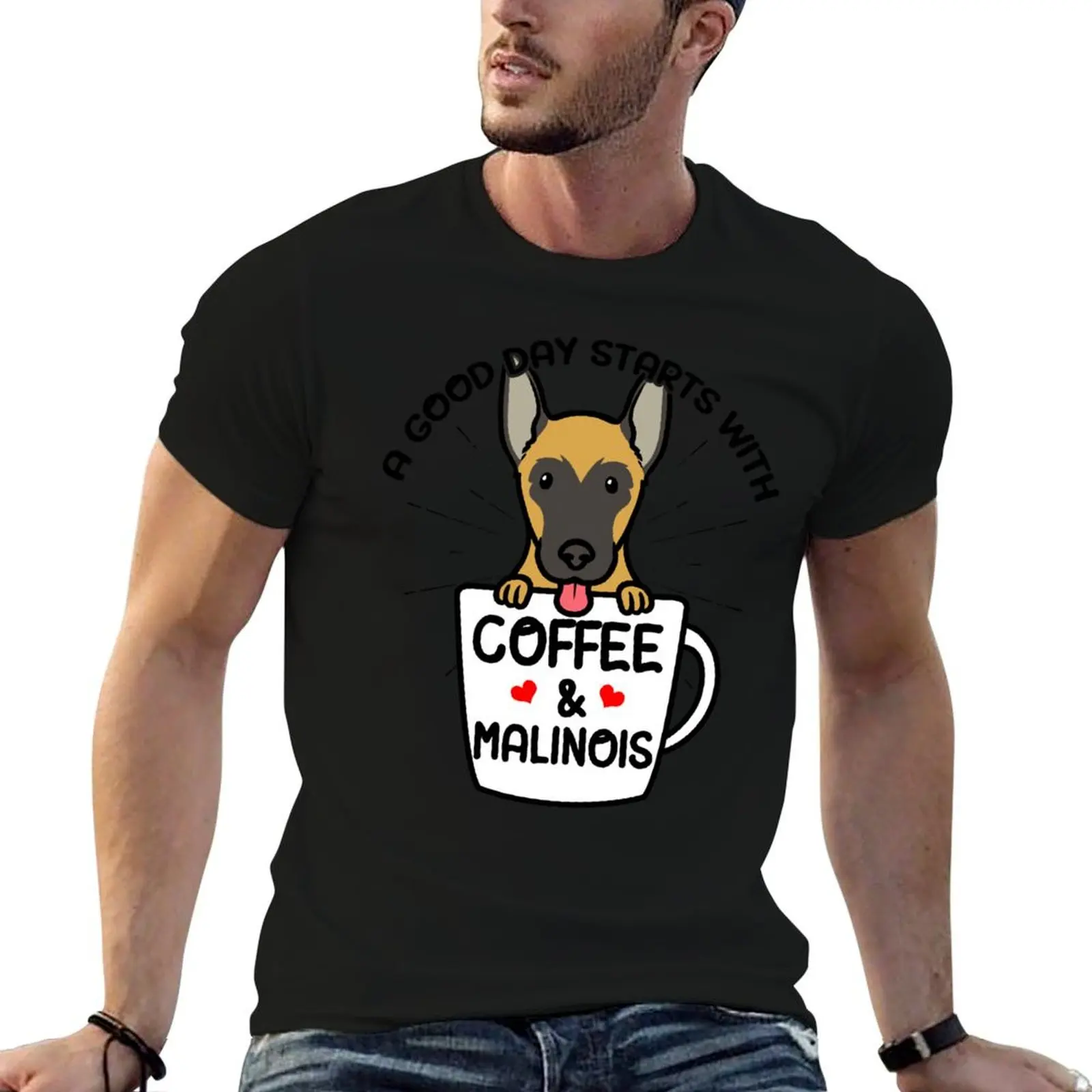 Malinois Dog Belgian Shepherd Belgian Sheepdog T-Shirt oversized graphic tee shirts graphic blue archive mens designer clothes