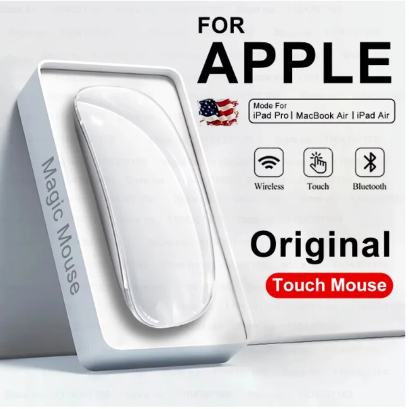 Ratón mágico inalámbrico Original para Apple Macbook Pro Air, Microsoft Laptop, Mac, Tablet, PC, iPad, Bluetooth 5,0, ratón táctil ultrafino