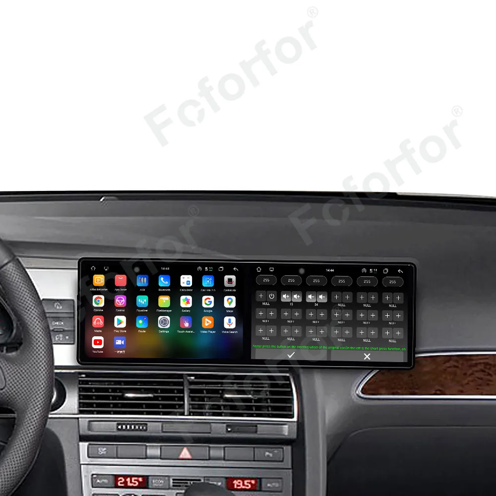 Dual 9.1 Inch QLED Screen Car Radio For Audi A6 2005-2009 Android 15 Multimedia Player GPS Navigation Auto DSP Stereo Carplay view 4