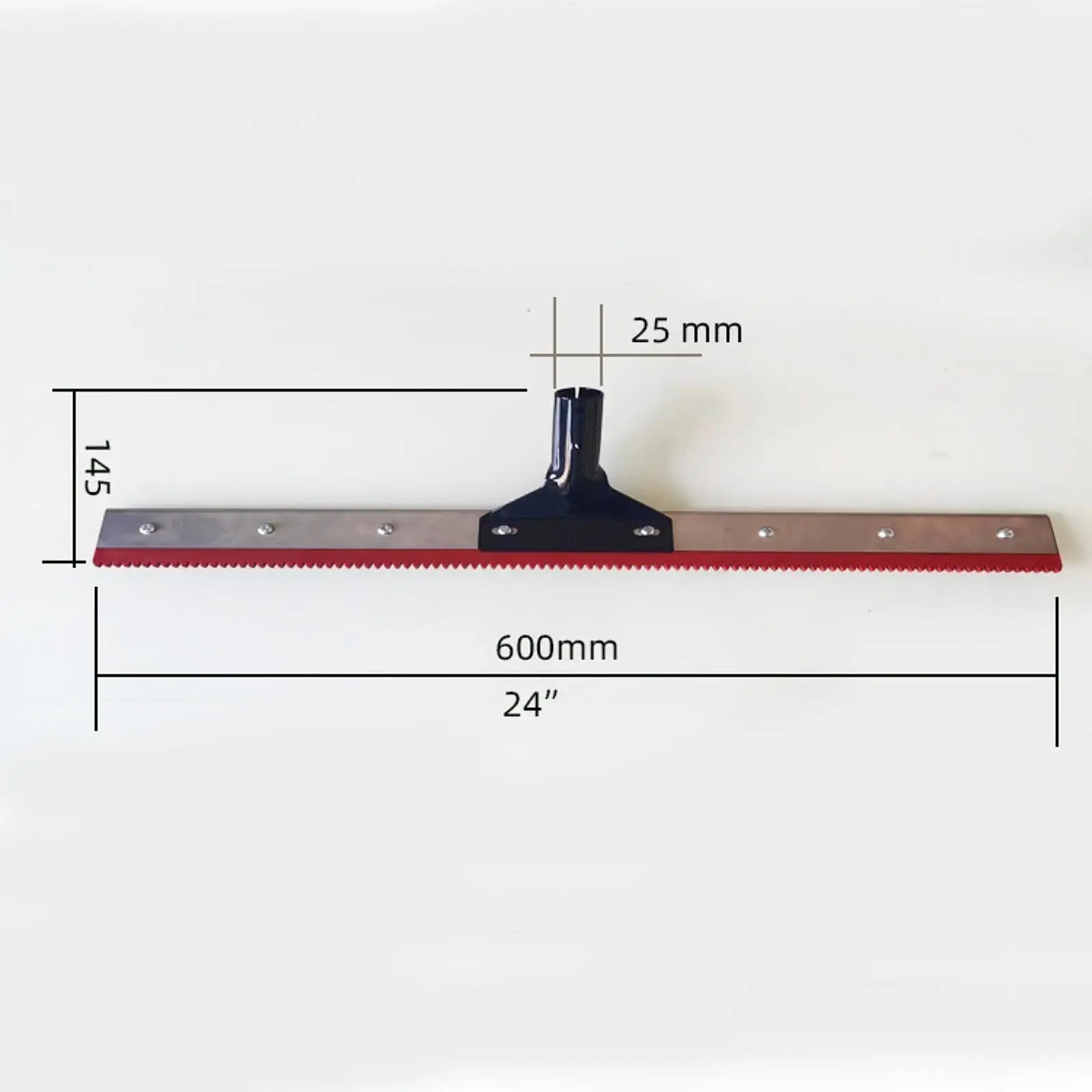 Picture 6: Epoxy Floor Squeegee Lightweight Rubber Stainless Steel Cleaning Spreader Paint Rake Tool for Large Area Coating