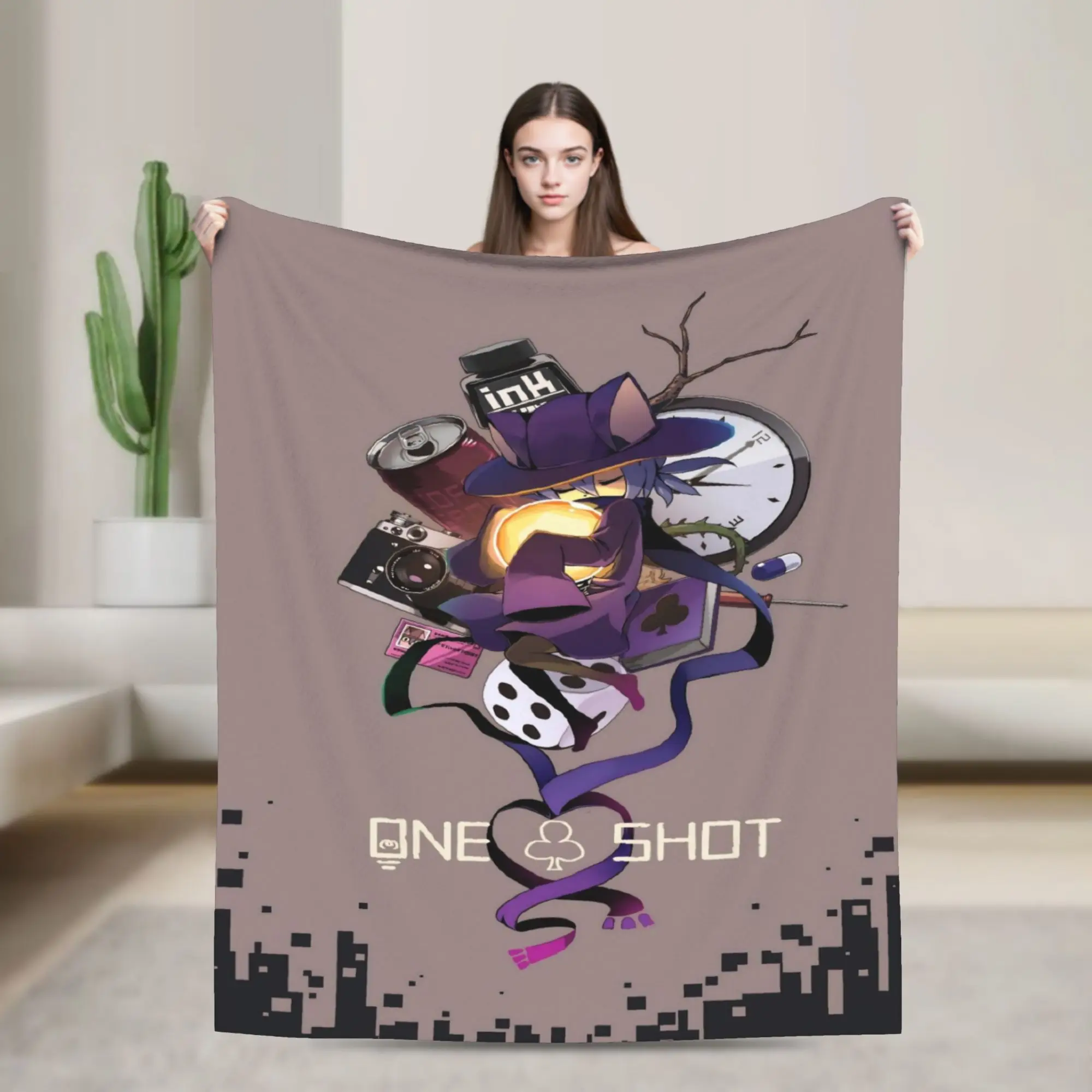 Super Soft OneShots Niko Throw Blanket Premium Fleece Flannel Lightweight  Bed Blanket Fuzzy Plush Blankets All Season Use