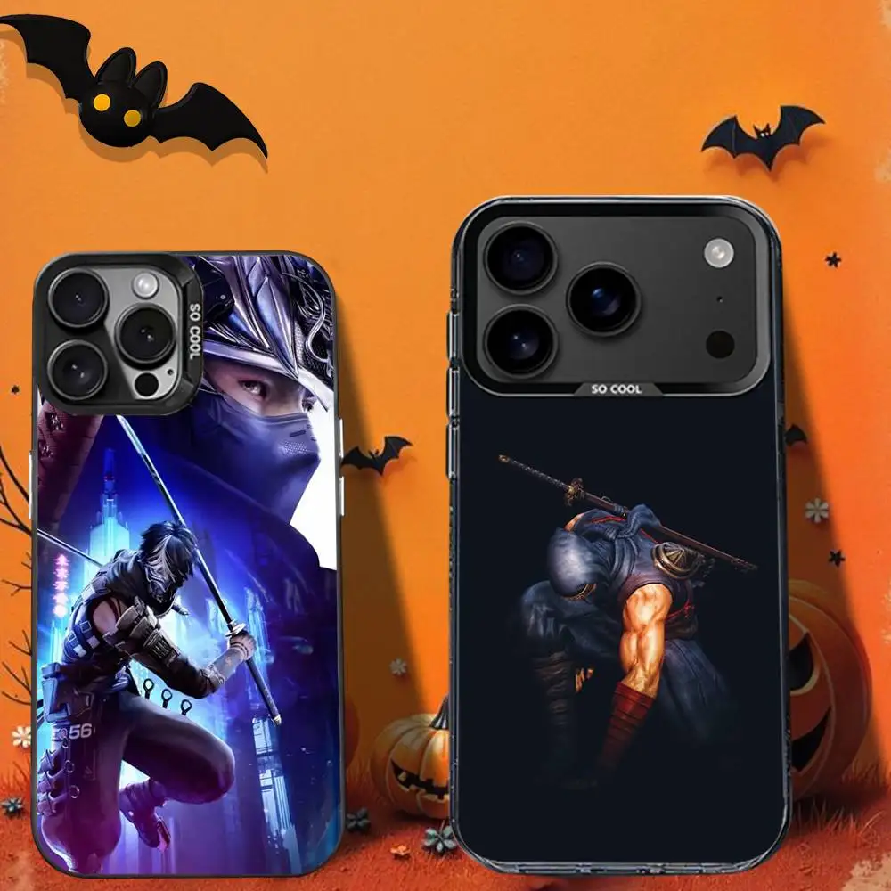 

N-Ninja N-NG4 GaidenS Phone Case For iPhone 16,12,13,17,15,1,11,Mini,Pro,SE,XS,MAX,Black Matte Silicone Cover