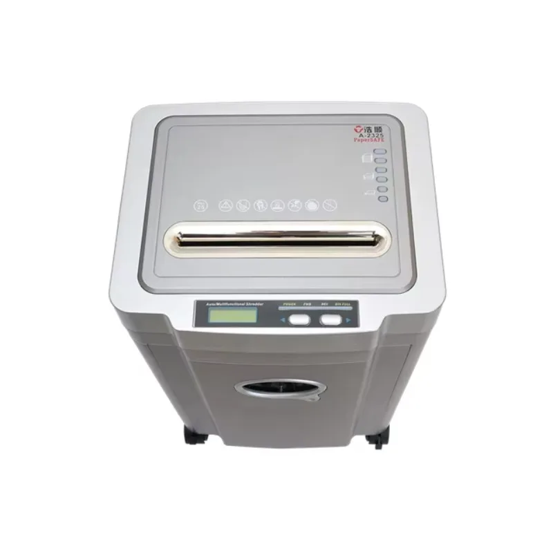 A-2325 30L Auto Stop 25 Sheets 4mm x 40mm Commercial Cross Cut Paper Shredder Office Document Shredding Machine