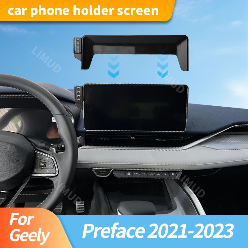 

Used For Geely Preface 2021-2023 12.3-Inch Screen Navigation Bracket Car Screen Navigation Fixed Mobile Phone Universal Bracket