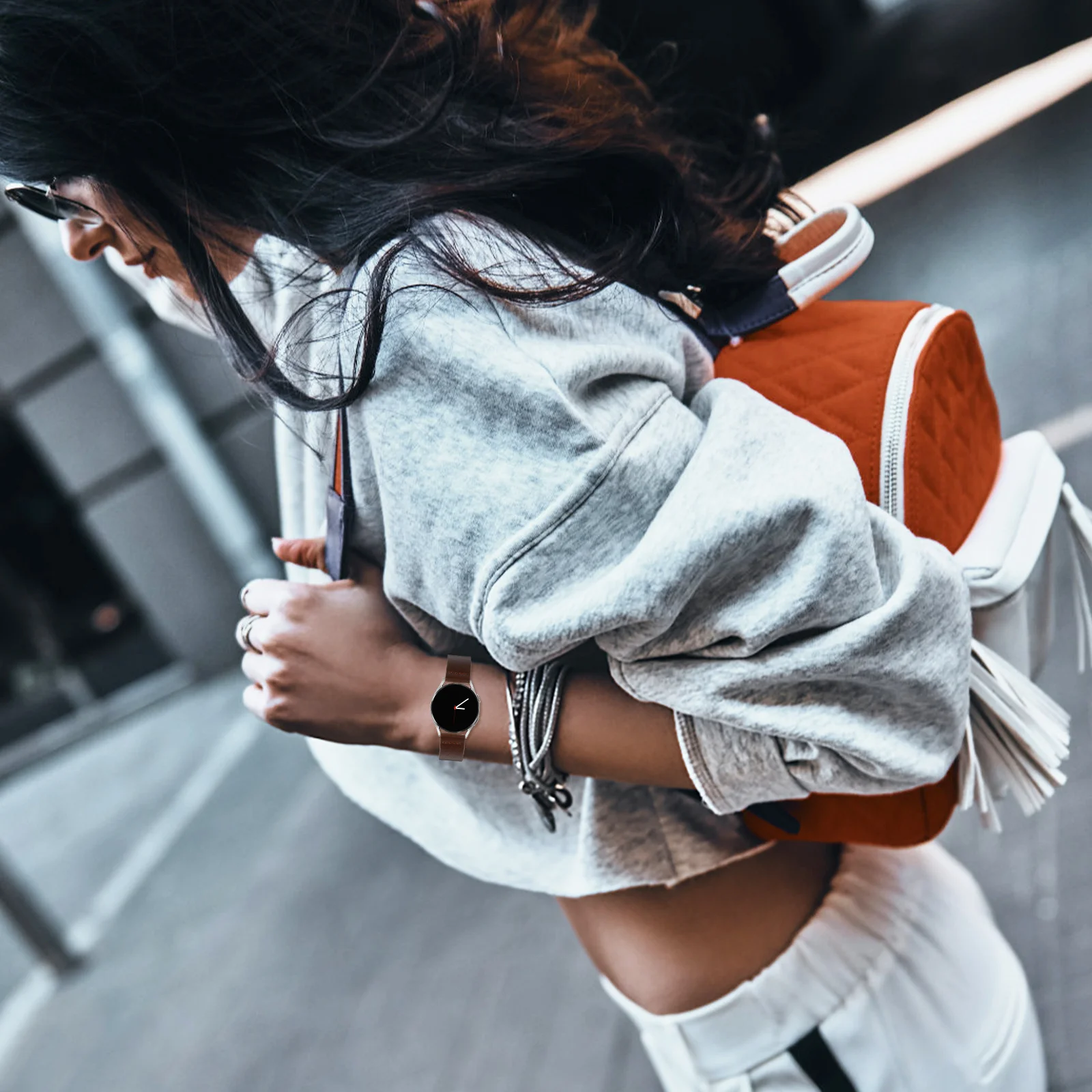 

Cowhide Watchband Adjustable Design Durable Simple Installation Time Saving Elegant Christmas Gift Watchband Watch Band