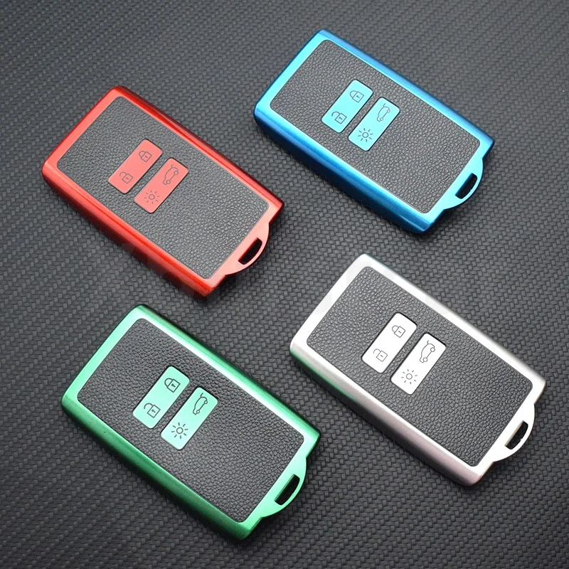 

Leather Car Key Cover Case Fob For Renault Clio Zoe Koleos Scenic 4 Arkana Dacia Sandero Card Captur Megane Talisman Espace