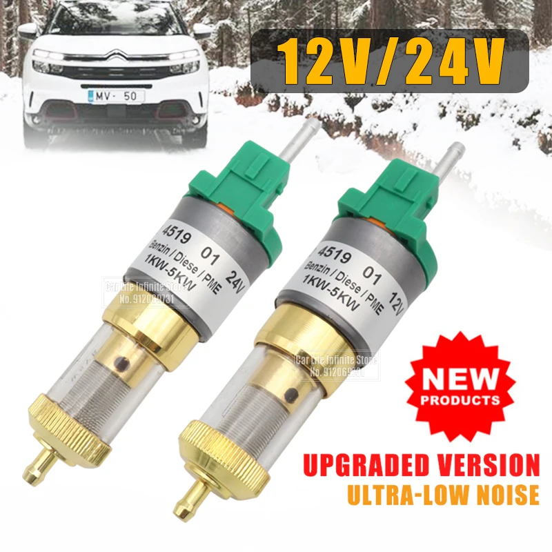 12V/24V 22ML/28ML Car Upgrade Ultra-low Noise Heater Fuel Pump 1KW-5KW For Eberspacher Universal Car Air Diesel Parking Oil Pump