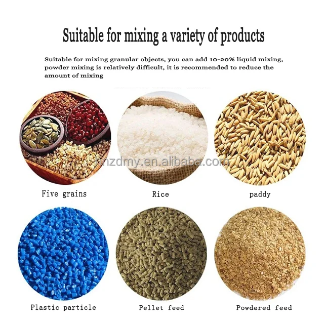 Most Popular 50kg-500kg/h Grain Seed Mixer Animal Poultry Feed Mixing Machine Food Coffee Powder Mixer view 4
