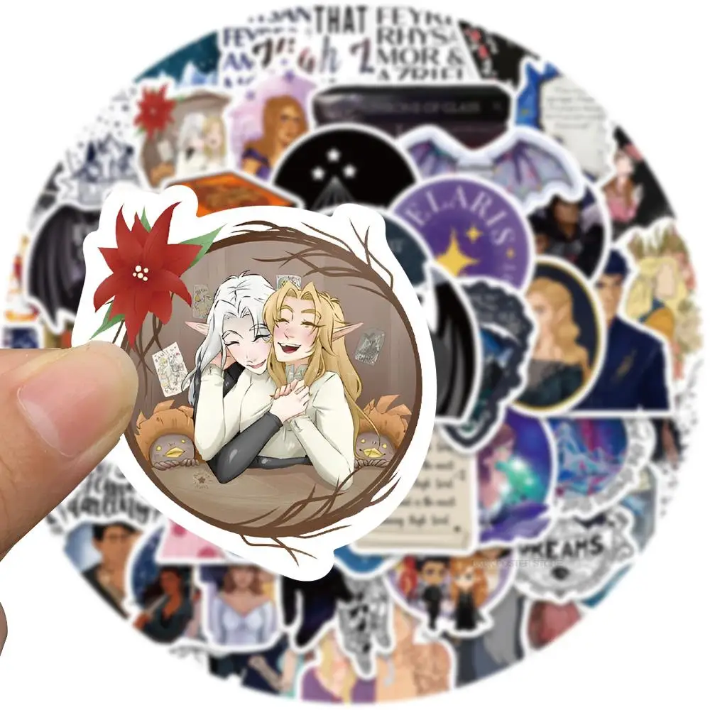 50pcs acotar Portéka matricák Anime decals DIY Graffitik Esztétikai DIY Notebook Poggyász scrapbooking Vízhatlan esőköpény toys ajándékok