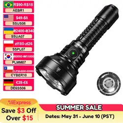 Wurkkos TD01 Tactical Flashlight 2200Lm 21700 Rechargeable Ultra-Long-Range Illumination (1039m) EDC Flashlight Tail Switch