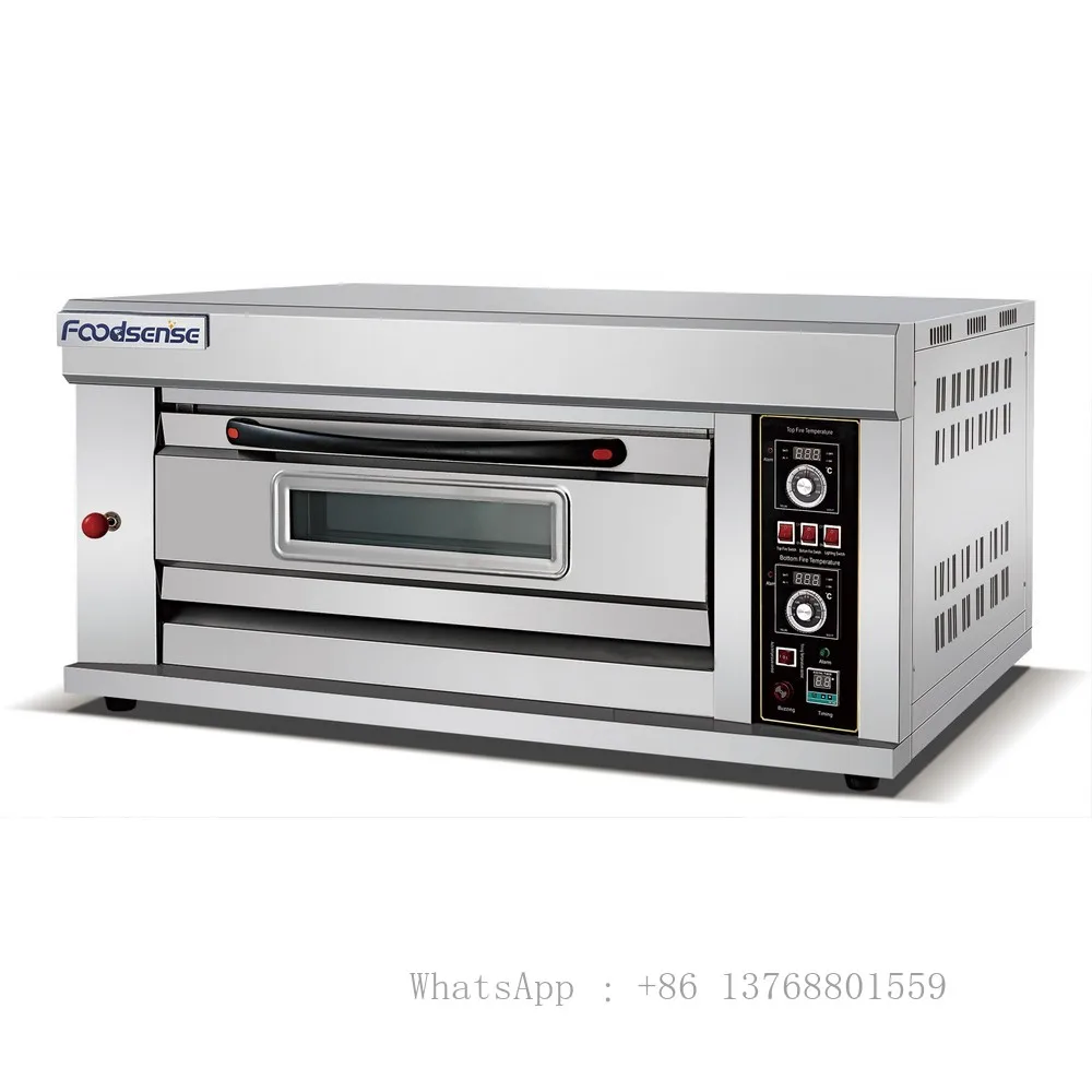 2023 Commercial Single Deck Double Tray Electric Bread Baking Gas Oven