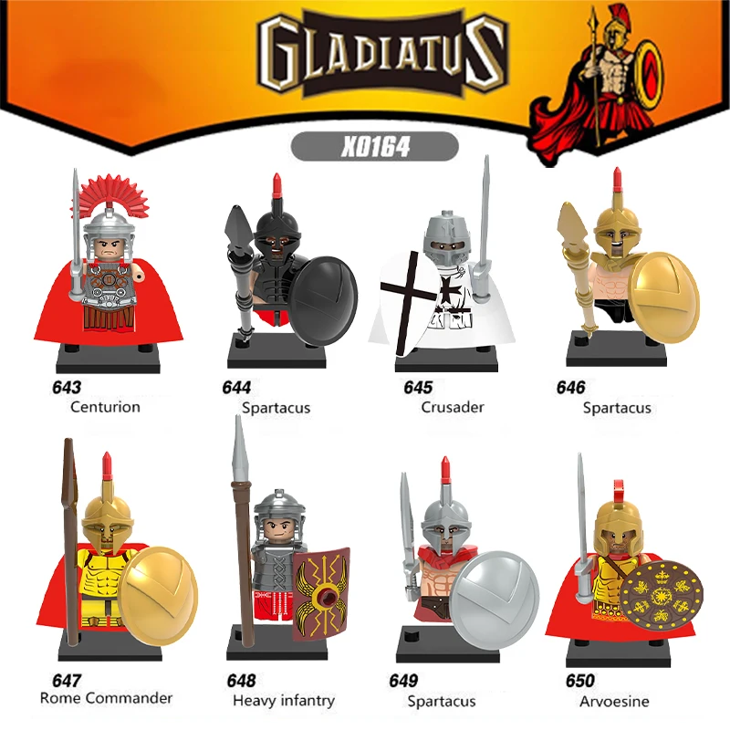 New Medieval Warfare Mini Figure Spartan Warrior Centurion Ancient Egyptian Models Building Blocks Toys Boys Girls Gift Juguetes