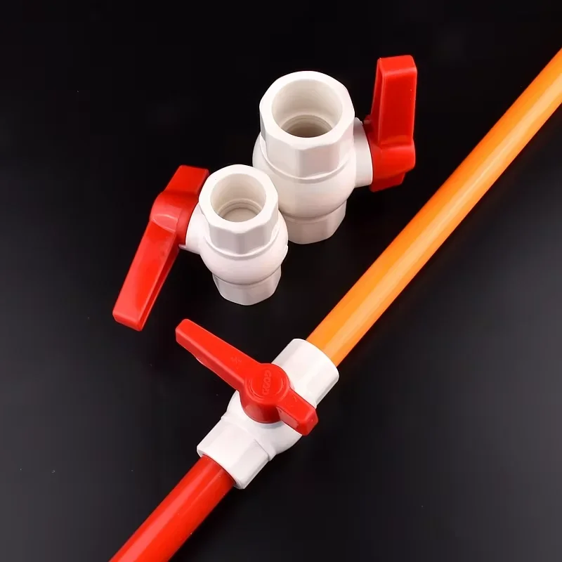 

Inner Diameter 20~110mm Big Size UPVC Pipe Ball Valves Aquarium Fish Tank Drainage Composite Socket Joint Water Pipe Valve