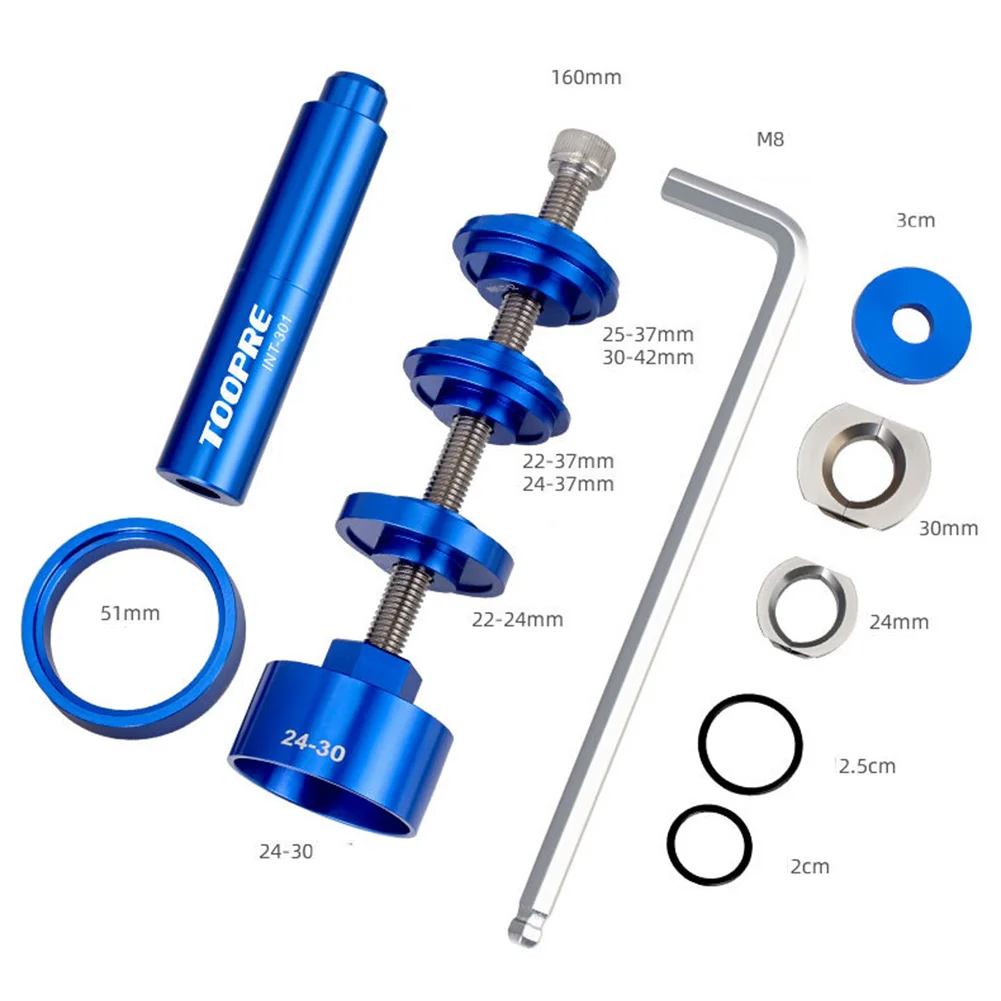 TOOPRE Bike Bottom Bracket Tool Bearing Install Removal Press In Extraction Tool Kit For BB86 PF30/92/386 Bicycle Repair Tools