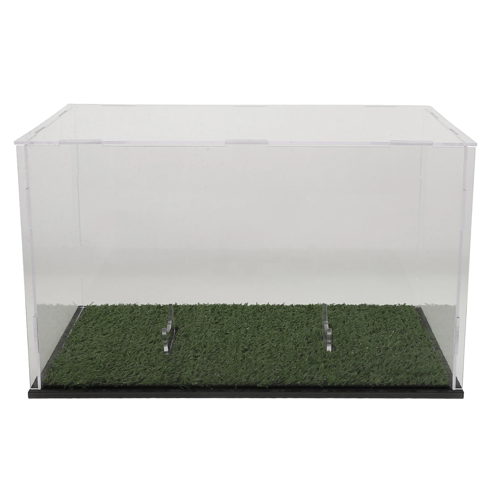 

Rugby Ball Display Case Acrylic Storage Box Green Removable Holder Collection Supply Sturdy Material Easy Access Household Decor