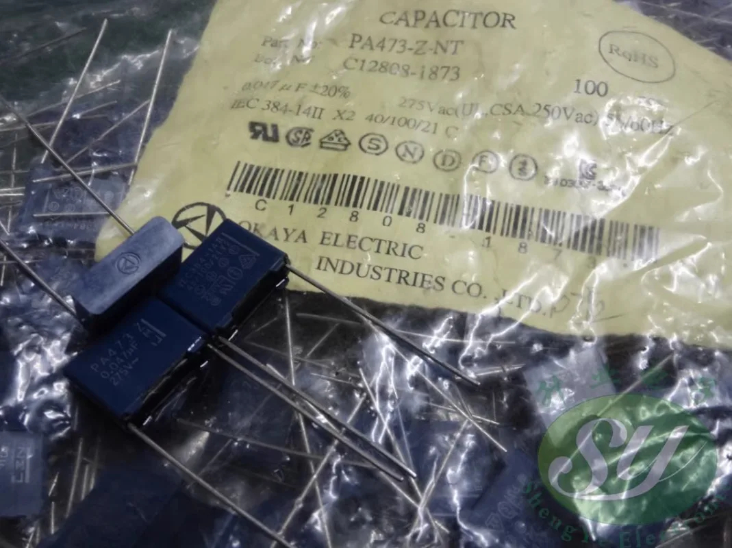 

10PCS OKAYA 0.047uf/275vAC 47nf 473 New 15mm thin film capacitor PA473-Z