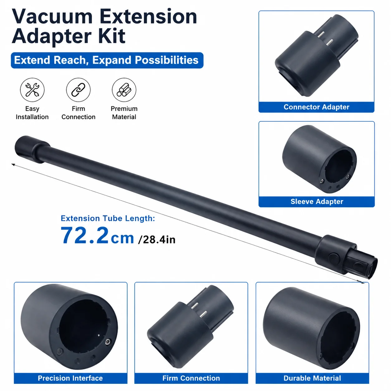 For H10 R20 R30 Z30 Z40 V16 Vacuum Cleaner Extension Pole Extended Metal Conductive Tube Vacuum Cleaner Parts