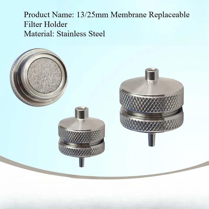 13/25/50MM stainless steel replaceable membrane needle filter, needle filter, filter head