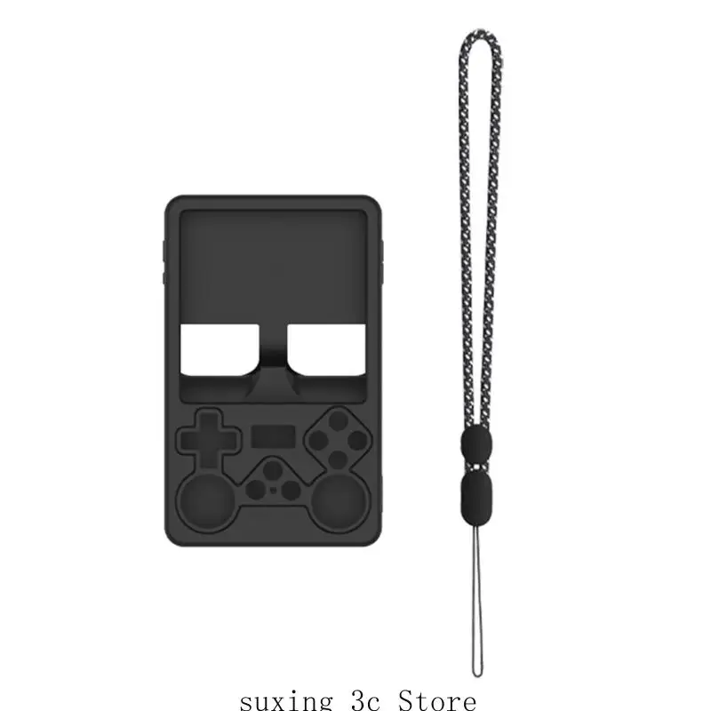 E8BE GamePad Cover Silicone Case Case Rash -Resyper Hound Hound Hearheld Game Console Shell для R36s Case Case Soft Ryever