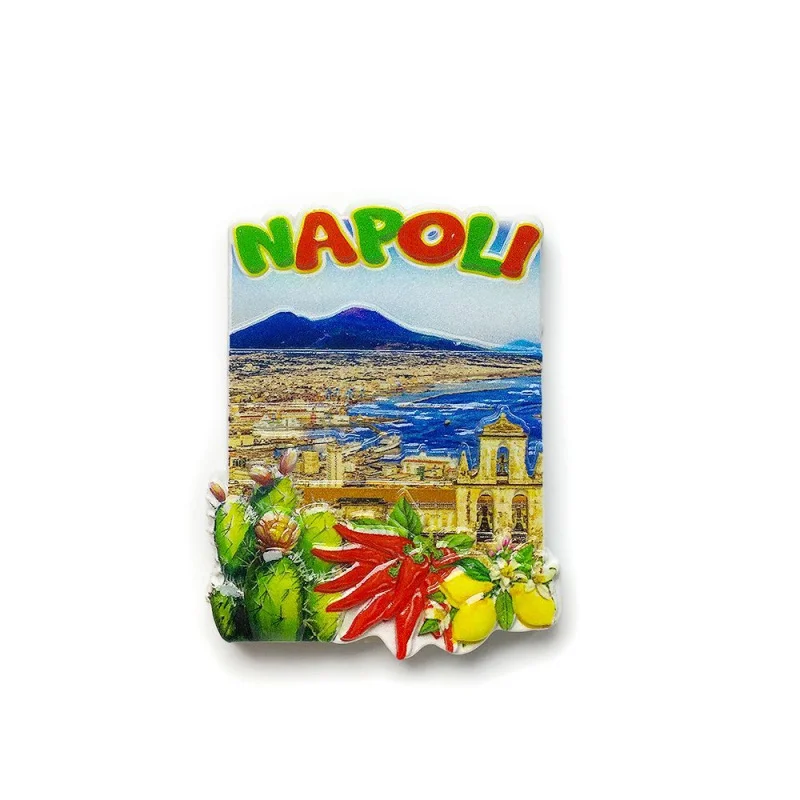 

Naples tourist souvenirs3d3D Castle Magnetic Fridge Magnet Home Decoration Gift