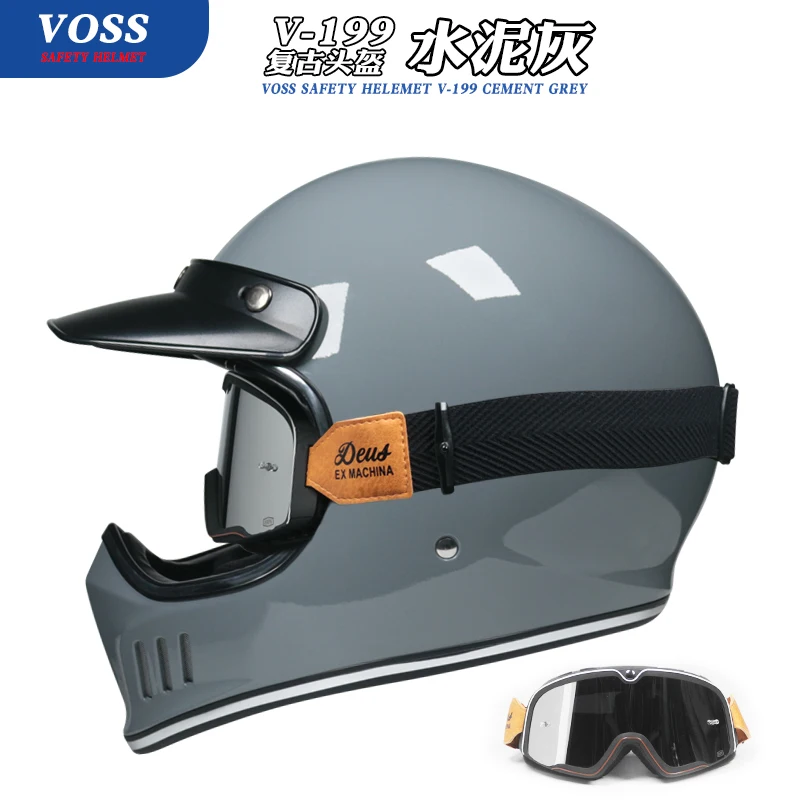 Vintage cafe racer full face motorhelm retro casco de moto capacete jet roer motor dot goedgekeurd