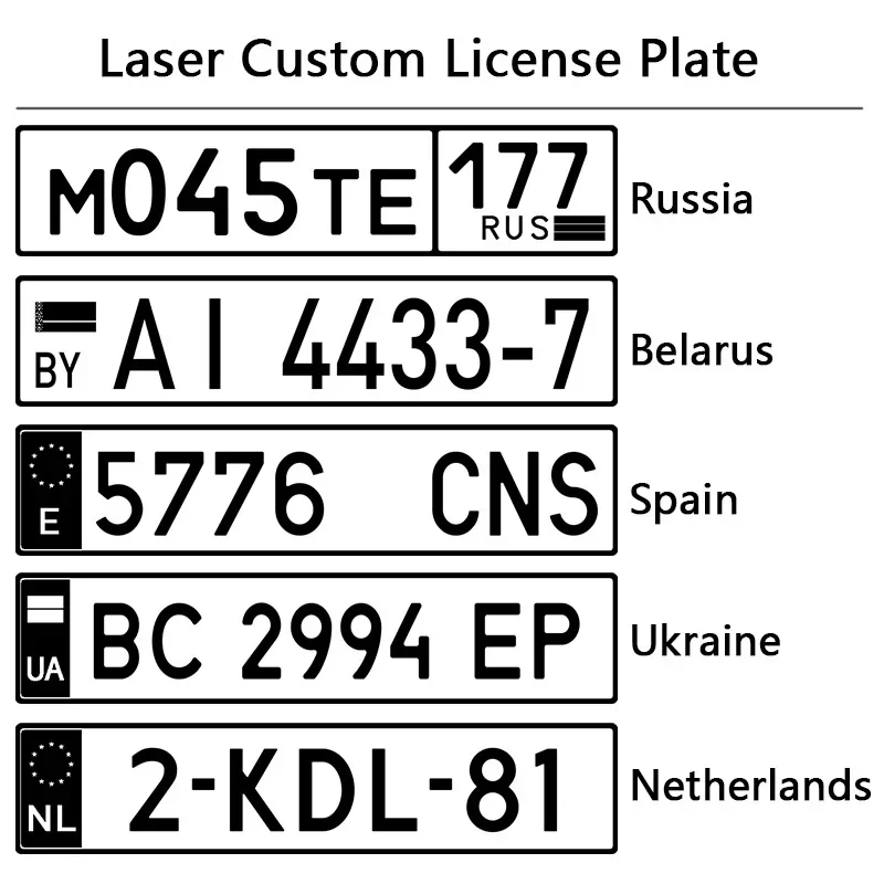 Customized Engraved Keychain for Car Logo and Number