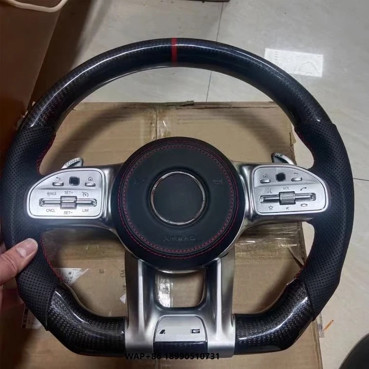

Carbon Leather Steering Wheel for W204 W205 W207 W211 W212 W213 W221 W222 GLS AMG Models