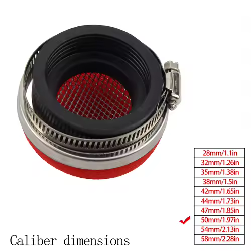 Motorcycle Air Filter Cleaner Air Filter 2 Stroke Engine Dirt Pit Bike Scooter 28/32/35/38/42/45/50/54/58MM Moto Parts - Image 12