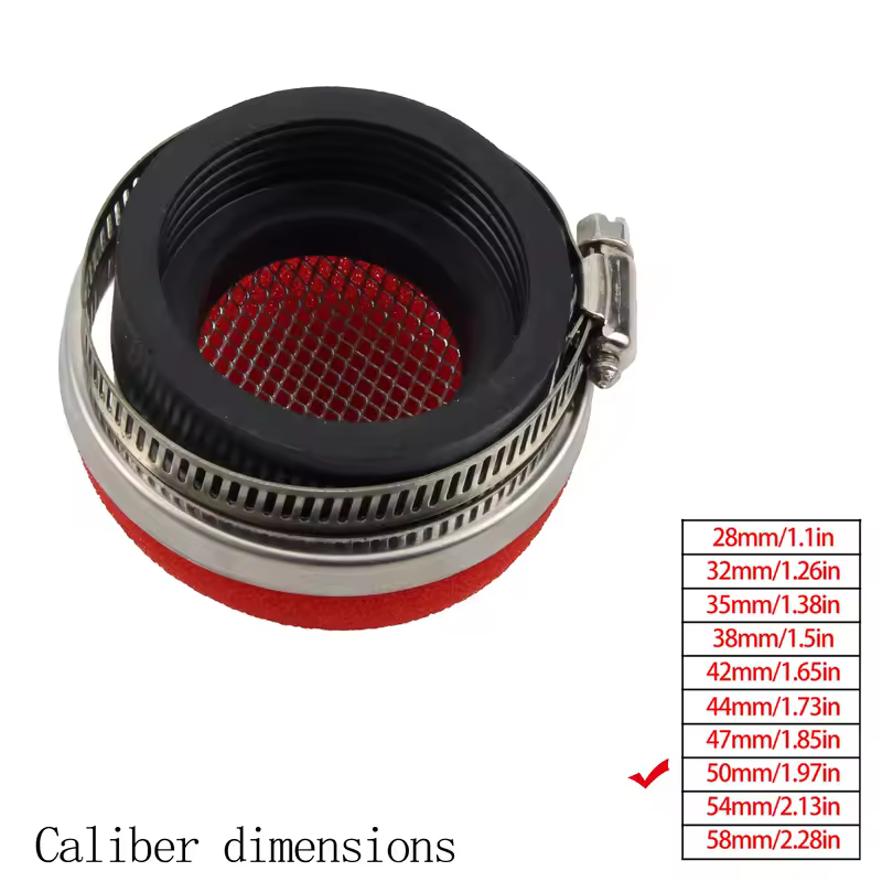 Motorcycle Air Filter Cleaner Air Filter 2 Stroke Engine Dirt Pit Bike Scooter 28/32/35/38/42/45/50/54/58MM Moto Parts - Image 12