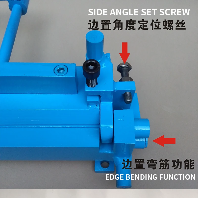 Manual Sheet Metal Iron Aluminum Copper Plate Bending Machine Small Manual Iron Plate Bender Folding Machine 0.1-2MM,210MM