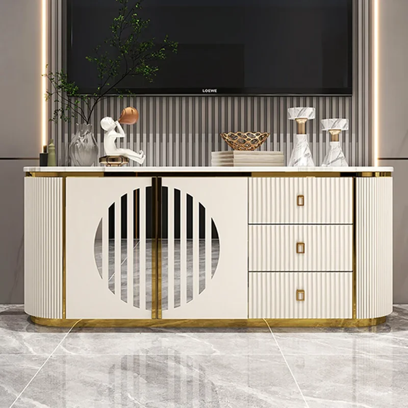 

White Luxury Tv Cabinet Storage Nordic Modern White Home Drawers Designer Tv Table Organizer Suporte Para Tv Home Furniture