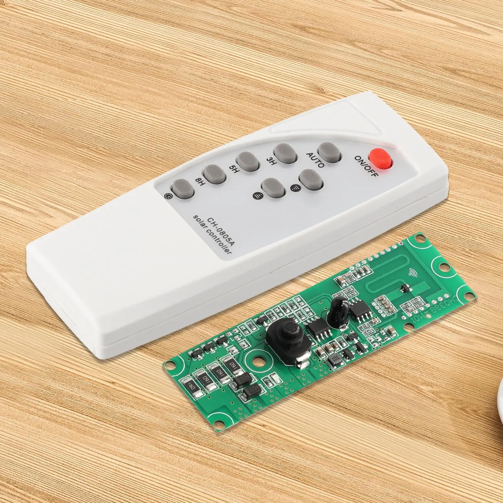 Solar LED Light Controller With Remote, Compatible With 3.2V 3.7V For LiFePO4 & Lithium Battery Wireless Remote Control Switch