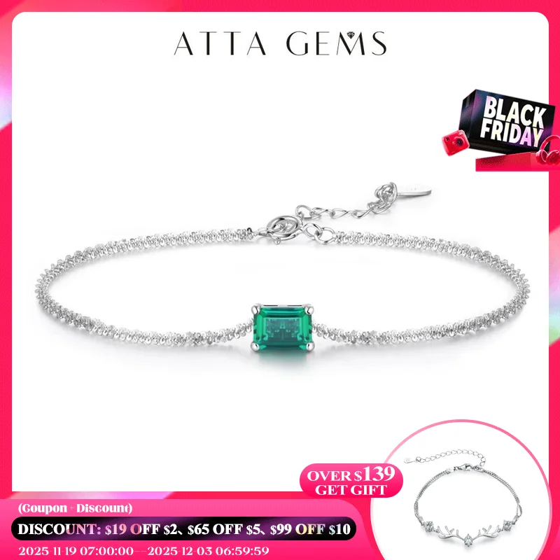 

New Arrivals 925 Sterling Silver Moissanite Diamond Emerald Gemstone Bangle Charm Wedding Tennis Bracelet Fine Jewelry Wholesale