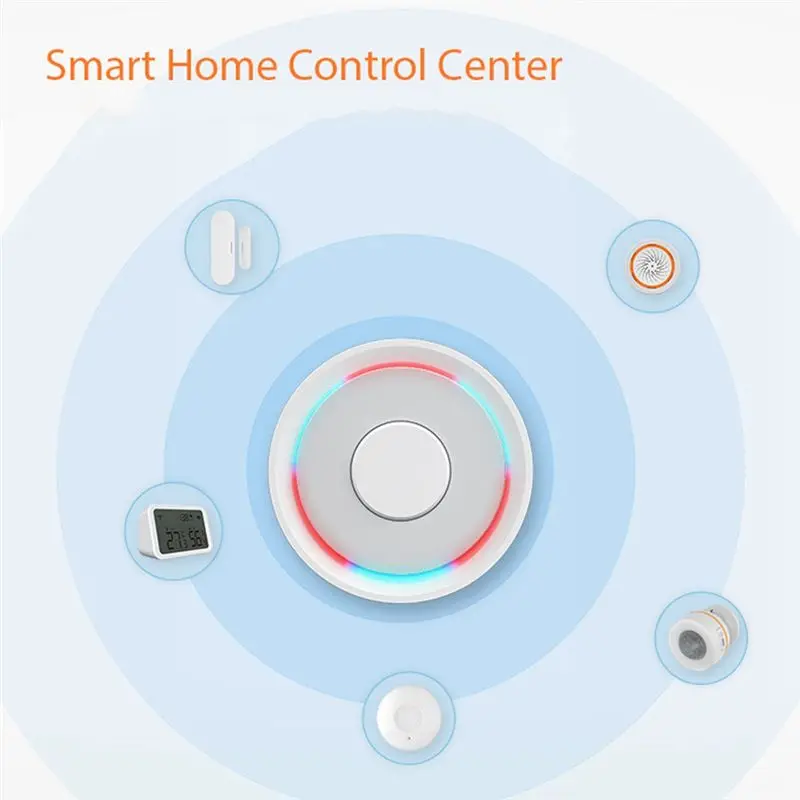 

Умный шлюз Tuya Smart ZigBee Hub: проводной мост для умного дома, пульт дистанционного управления, совместим с приложением Tuya Smart Life и HomeKit.