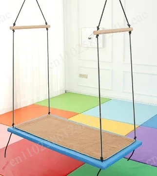

Indoor sensory integration training equipment hanging swing equipment rectangular swing