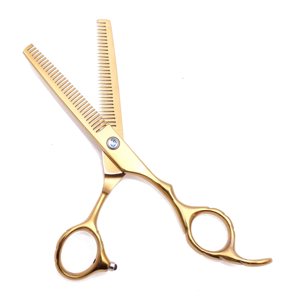 

Парикмахерские ножницы с двойными зубцами, японские, из нержавеющей стали, профессиональные, черные, филировочные, для барбершопов, набор для стрижки волос