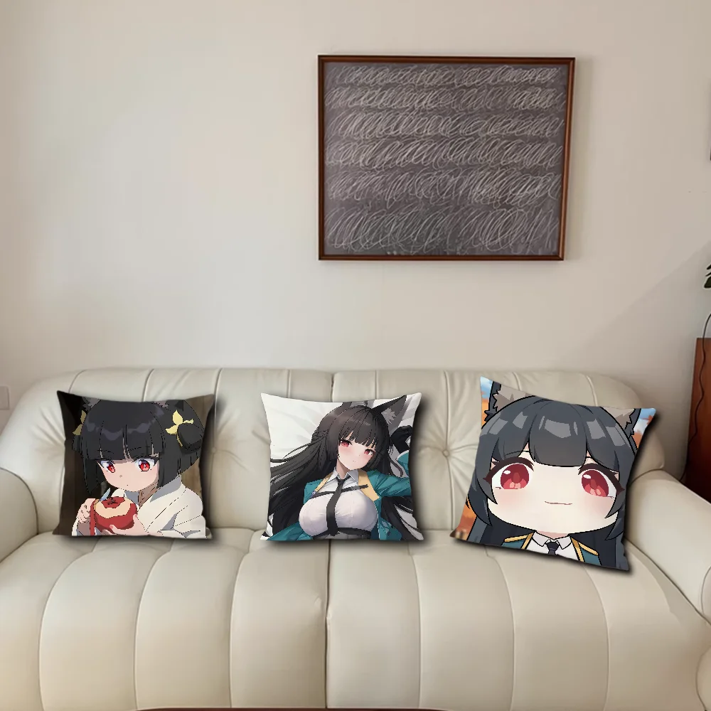Hoshimi Miyabi Zenless Zone Zero Cute For Bedroom Car Coffee Shop Room Soft and Living Room Sofa Decorative Pillow Cover Case