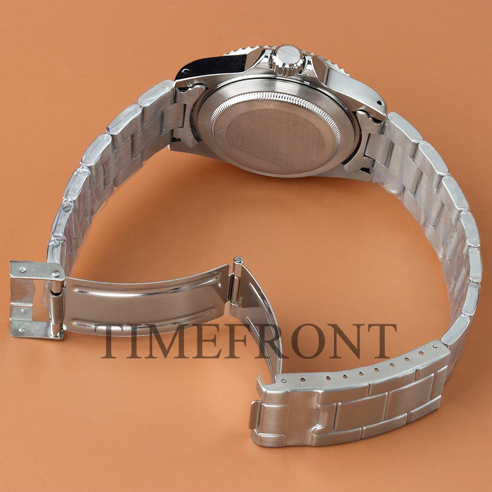 39.5 مللي متر NH35 ساعة مع 28.5 مللي متر الطلب الأيدي جولة الياقوت الزجاج مقاوم للماء صالح NH35 NH36 حركة ريترو Submarienr المحار