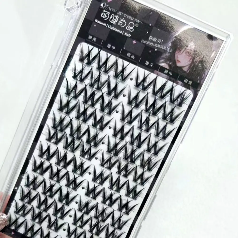 60/72 fechos individuais cluster cílios densos extensão cílios postiços fofos diy de longa duração