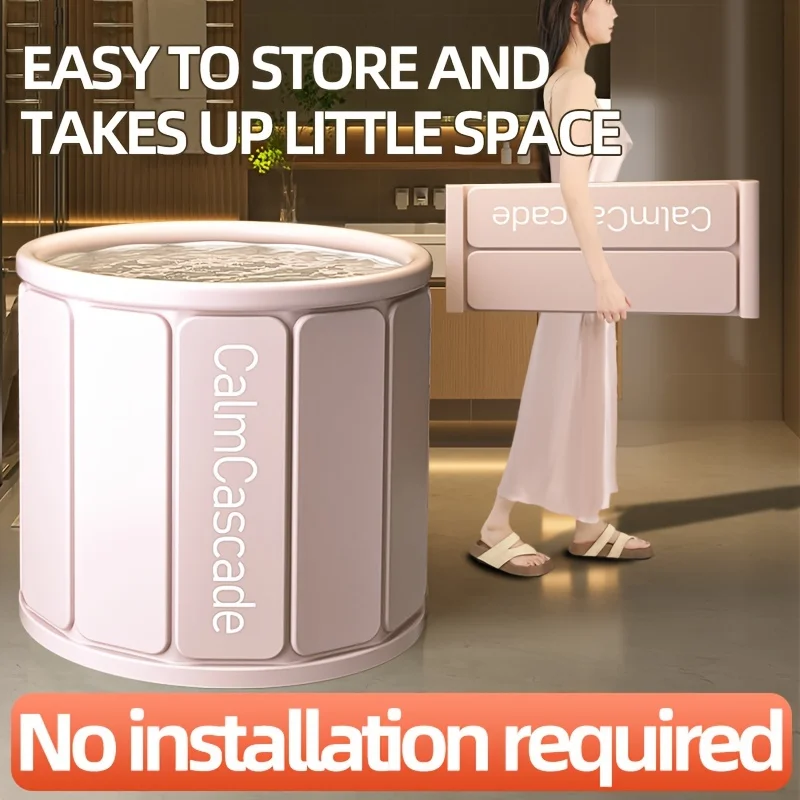 

Портативная складная ванна с сильной изоляцией, установка не требуется, идеально подходит для использования дома и бассейна, универсальная для замораживания льда и горячего льда