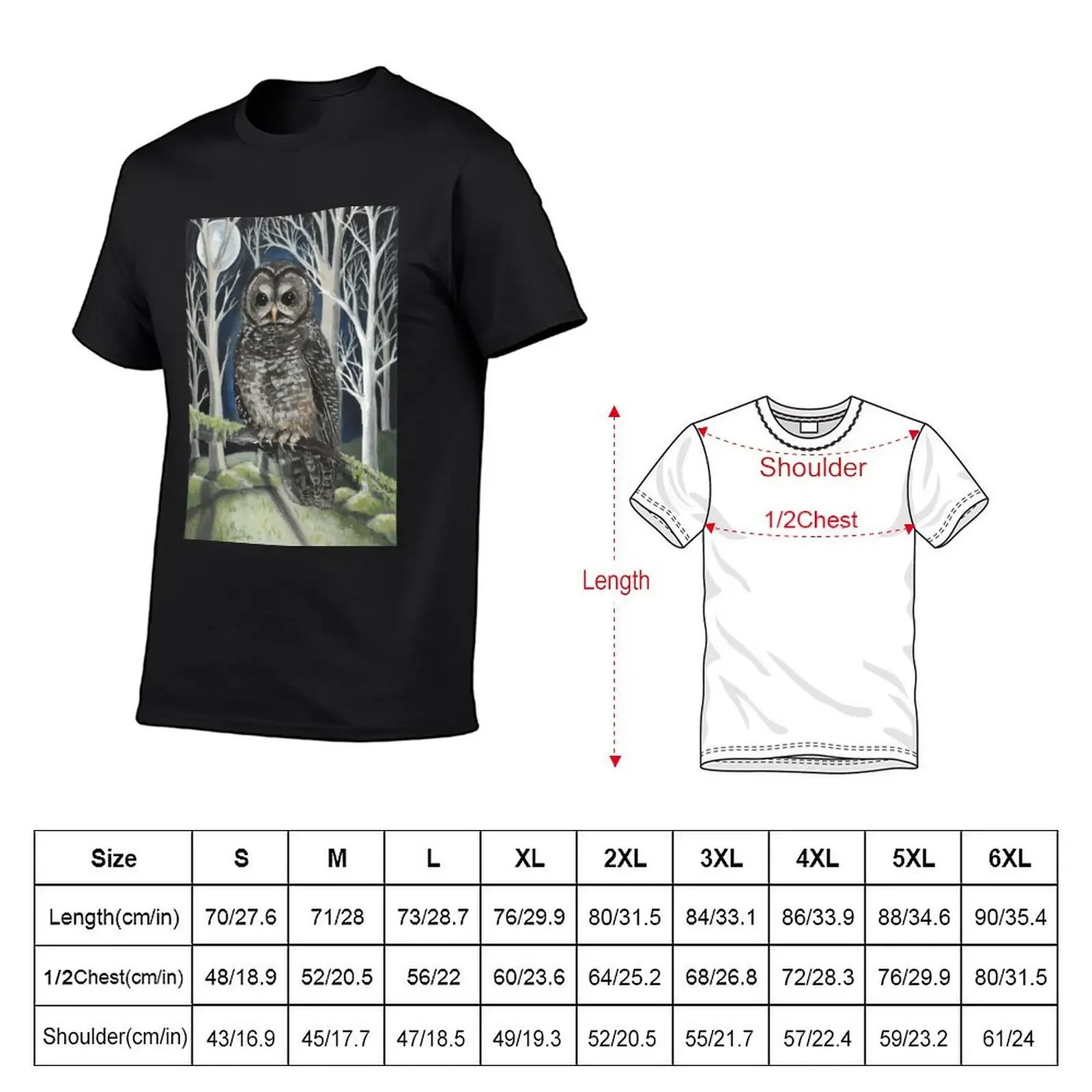 Northern Spotted Owl T-Shirt graphic shirts aesthetic clothes mens workout shirts