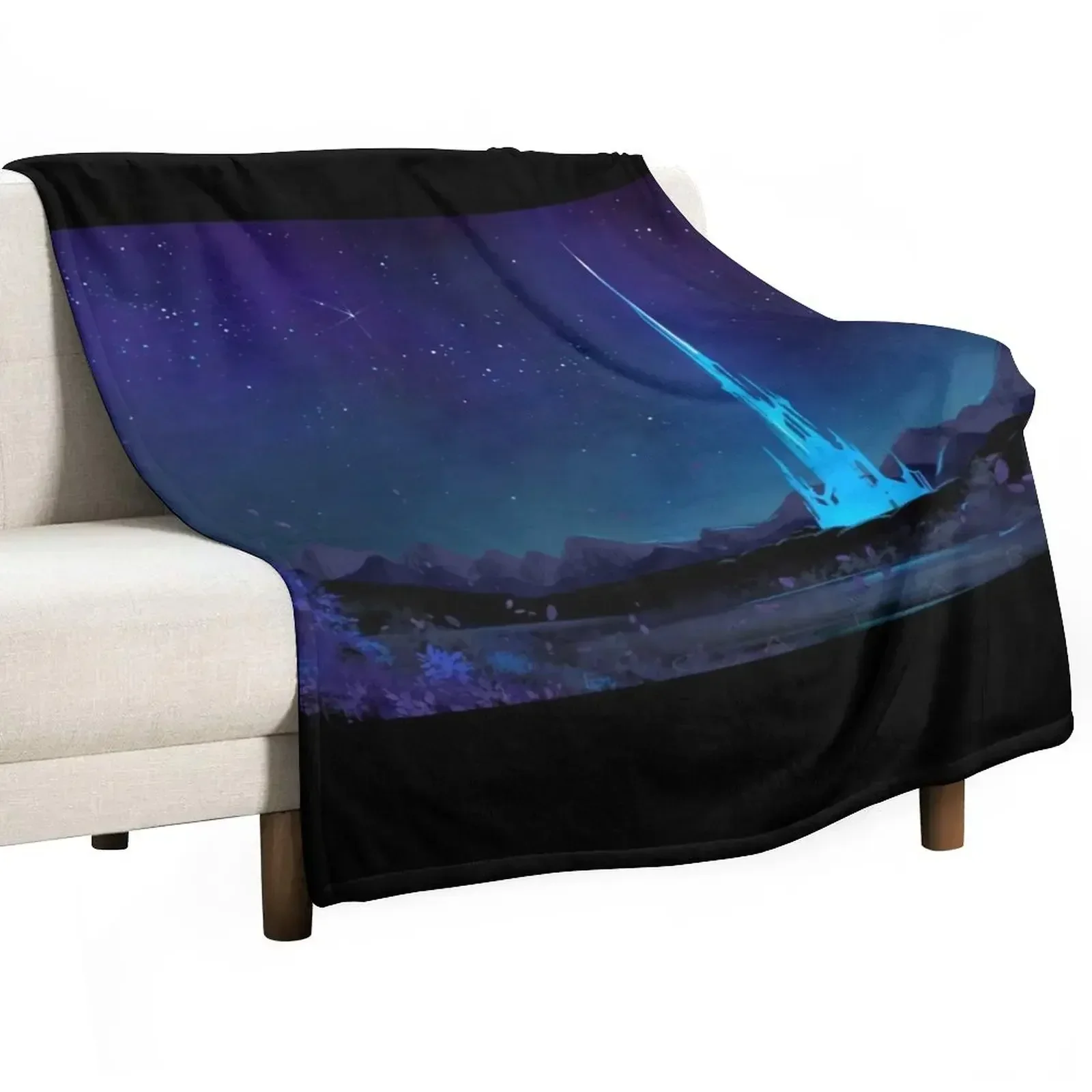 Lakeland at Night Throw Blanket Single cosplay anime For Sofa Thin Blankets