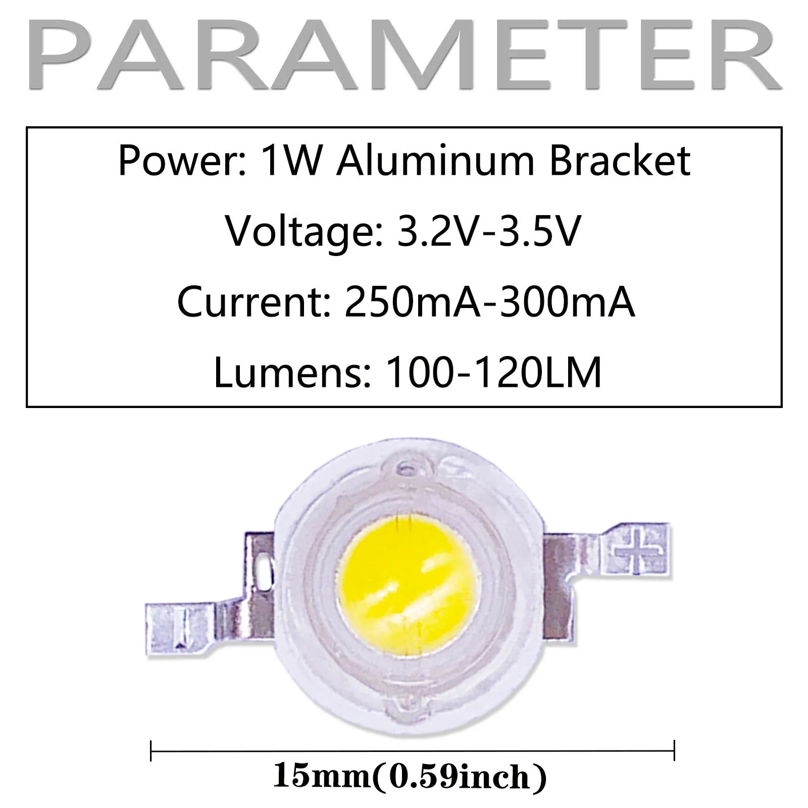 200pcs 500pcs 1W 3W Full Power Flashlight 30mil 45mil LED Bead LED Bulb LED Chip Down Light DIY