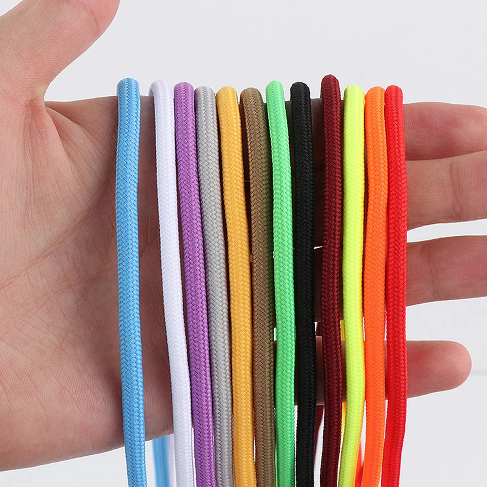 

20 pcs 120Cm Round Shoelaces For Sneakers Solid Color Braided Shoe Laces Men Women Sports Running Shoes Accessory