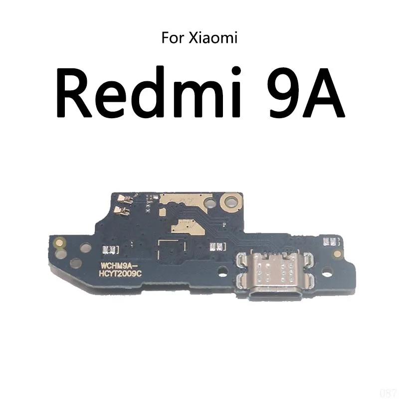 Porta de carga usb soquete jack conector cabo flexível para xiaomi redmi 9a 9c nfc 9t módulo placa carregamento