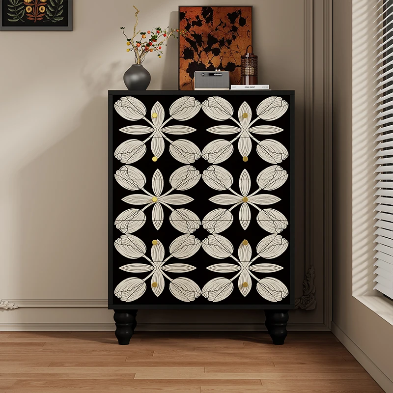 

Nordic Rustic Living Room Cabinets Black Storage Space Saving Living Room Cabinets Modern Wooden Armoire De Rangement Furniture