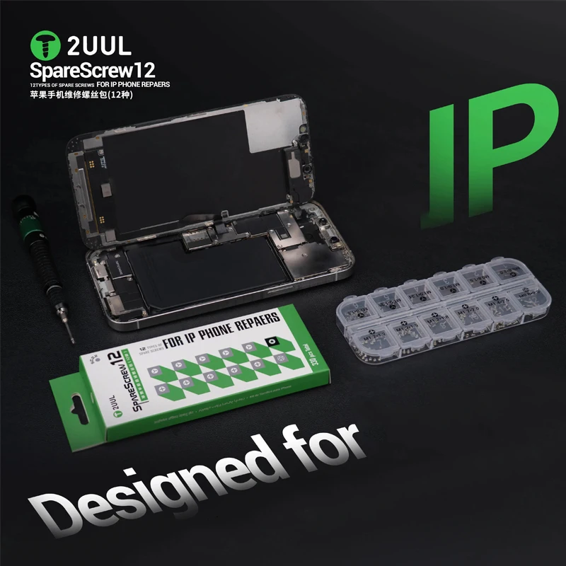 

2UUL SC22 Replacement Screw Set 300PCS/BOX 12Types Spare Screws Complete Kit for IP Phone Repairs Maintenance Tools Accessories