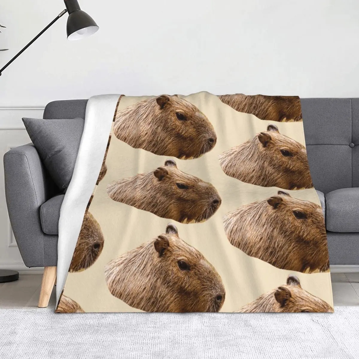 

Capybara Throw Blanket Bed linens Sofas Polar blankets ands Blankets