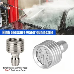 High Pressure Wash Water Gun Garden Watering Shower Tool Sprayer Nozzle Adaptor Stainless Steel